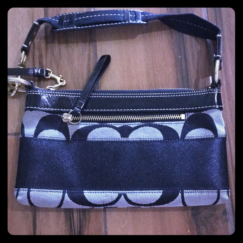 Coach small black handbag